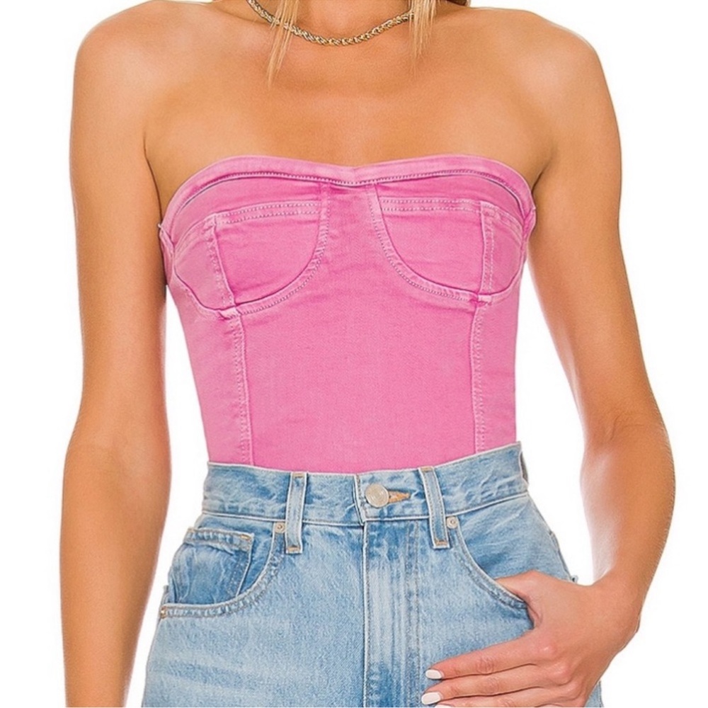 REVOLVE x Superdown Desa Bustier top in pink